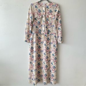 & Other Stories cotton midi dress drawstring waist